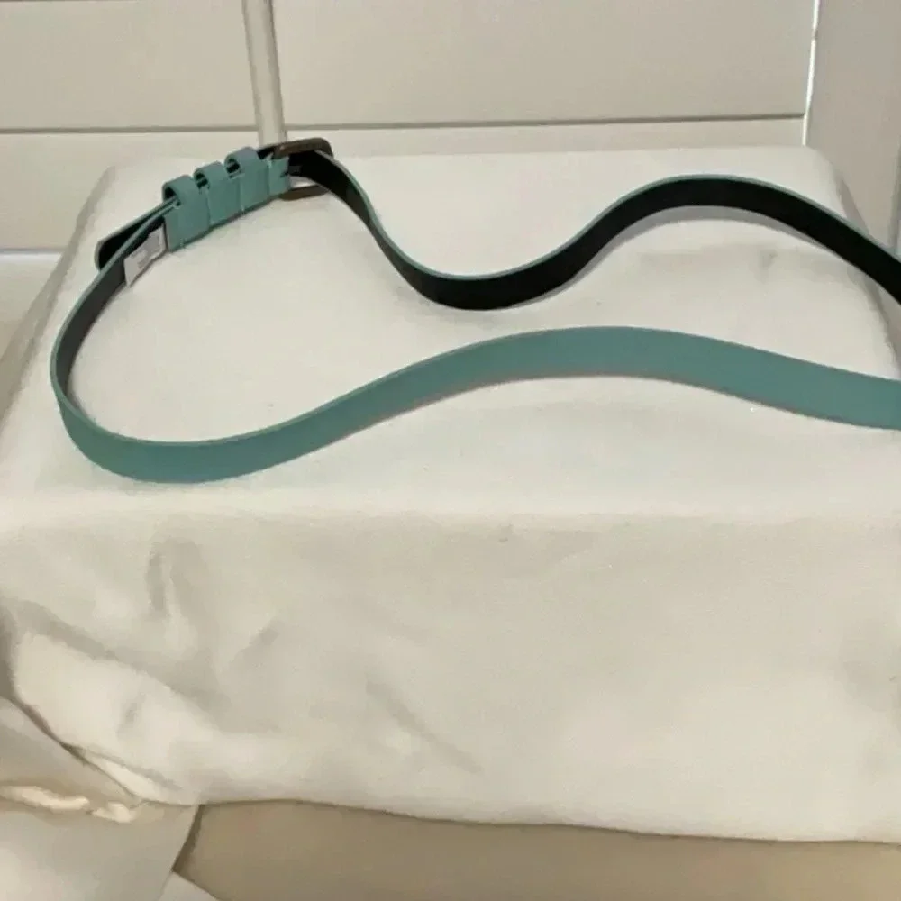 Faux leather belt